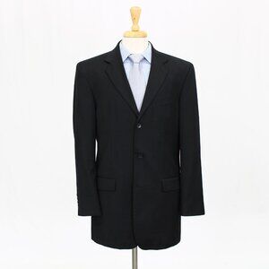 Alfani 40L Black Solid 3-Button Sport Coat Blazer Jacket G129